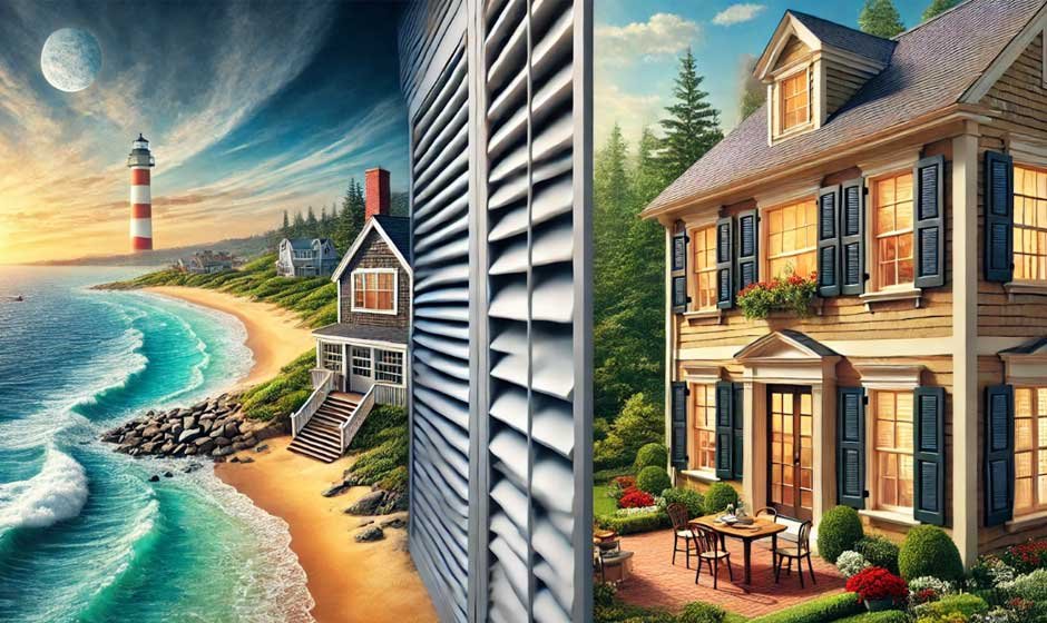 Choosing the Right Shutter Materials for Coastal vs. Inland Homes